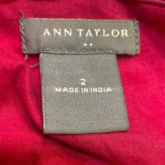 Ann Taylor Halter Dress Womens Multi Color Hawaiian Ruffle Hem Maxi Lined 2 - Picture 7 of 8